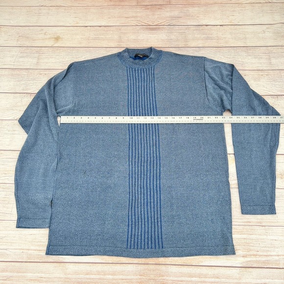 Domani Platinum Men's Light Blue Pullover Sweater Size 2XL - Picture 6 of 10